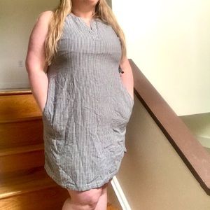 Summer Seersucker Shift Dress